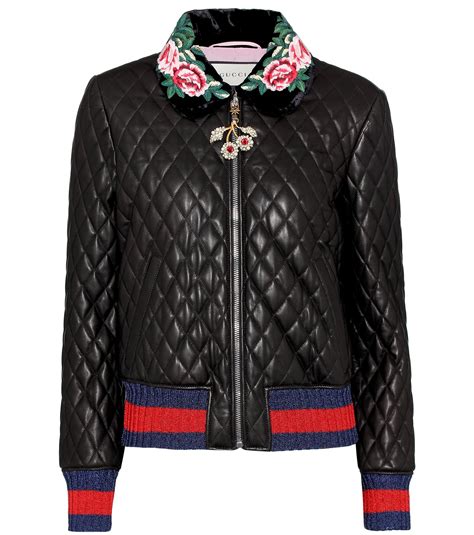 Gucci wrap leather jacket